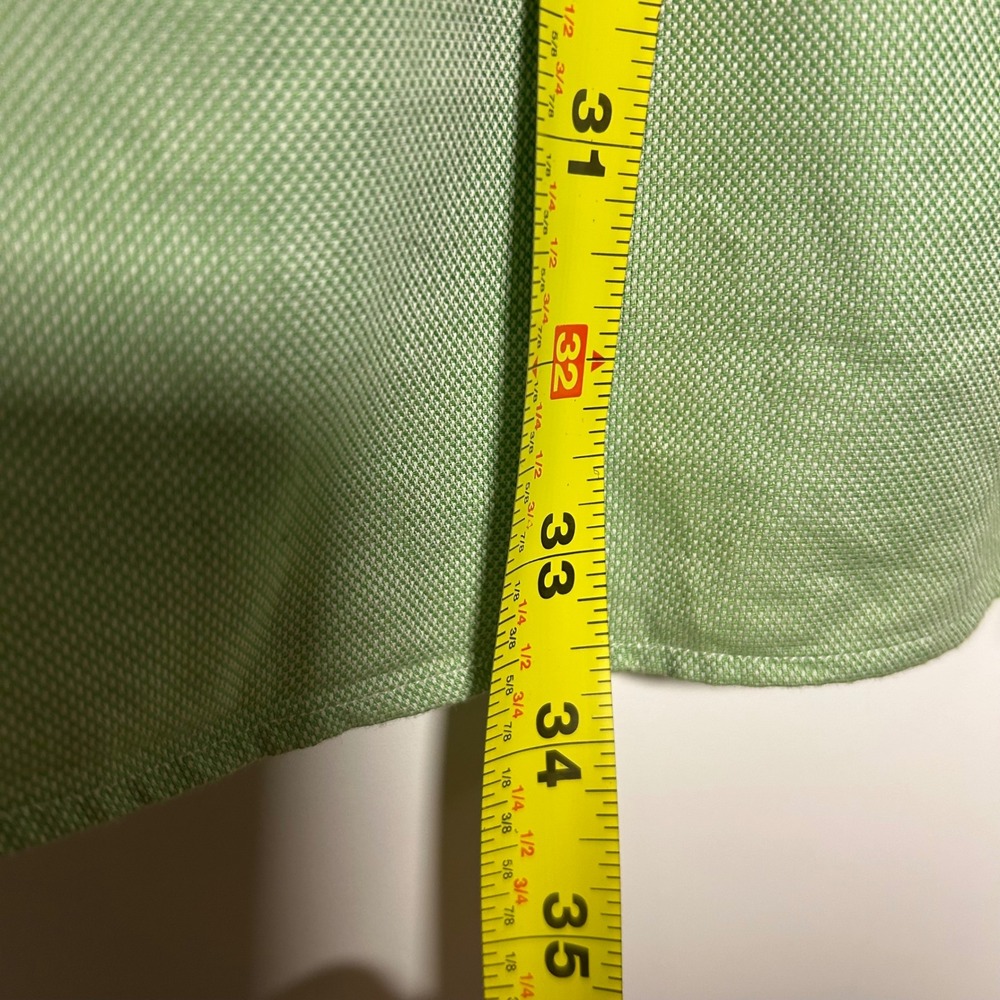 Ralph Lauren Men's Large Yarmouth 16 1/2 33 Green Long Sleeve Button Dress shirt - Picture 7 of 8